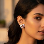 Load image into Gallery viewer, 925 Silver Pink Heart Stud Earrings for Women | Gift
