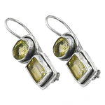 Load image into Gallery viewer, 925 Silver Citrine Gemstone Earrings | Women's Jewelry Gift
