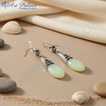 Load image into Gallery viewer, 925 Silver Teardrop Earrings with Gemstone | Women's Jewelry

