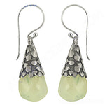 Load image into Gallery viewer, 925 Silver Green Quartz Drop Earrings for Women | Dangle Earrings
