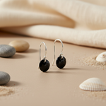 Load image into Gallery viewer, 925 Silver Black Onyx Drop Earrings for Women | Dangle Earrings
