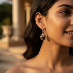 Load image into Gallery viewer, Silver Smoky Quartz Earrings for Women | Dangle Jewelry
