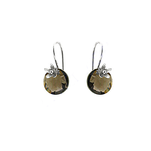 Silver Smoky Quartz Earrings for Women | Dangle Jewelry
