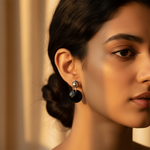 Load image into Gallery viewer, 925 Silver Black Gemstone Stud Earrings for Women | Gift
