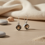 Load image into Gallery viewer, 925 Silver Smoky Quartz Earrings for Women | Dangle Jewelry
