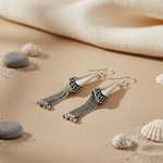 Load image into Gallery viewer, 925 Silver Tassel Dangle Earrings for Women | Gift Jewelry
