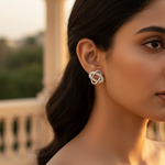 Load image into Gallery viewer, 925 Silver Cubic Zirconia Knot Earrings for Women | Gift Jewelry
