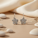 Load image into Gallery viewer, 925 Silver Floral Earrings with CZ | Women's Jewelry Gift
