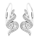 Load image into Gallery viewer, 925 Silver Cubic Zirconia Leverback Earrings for Women | Gift
