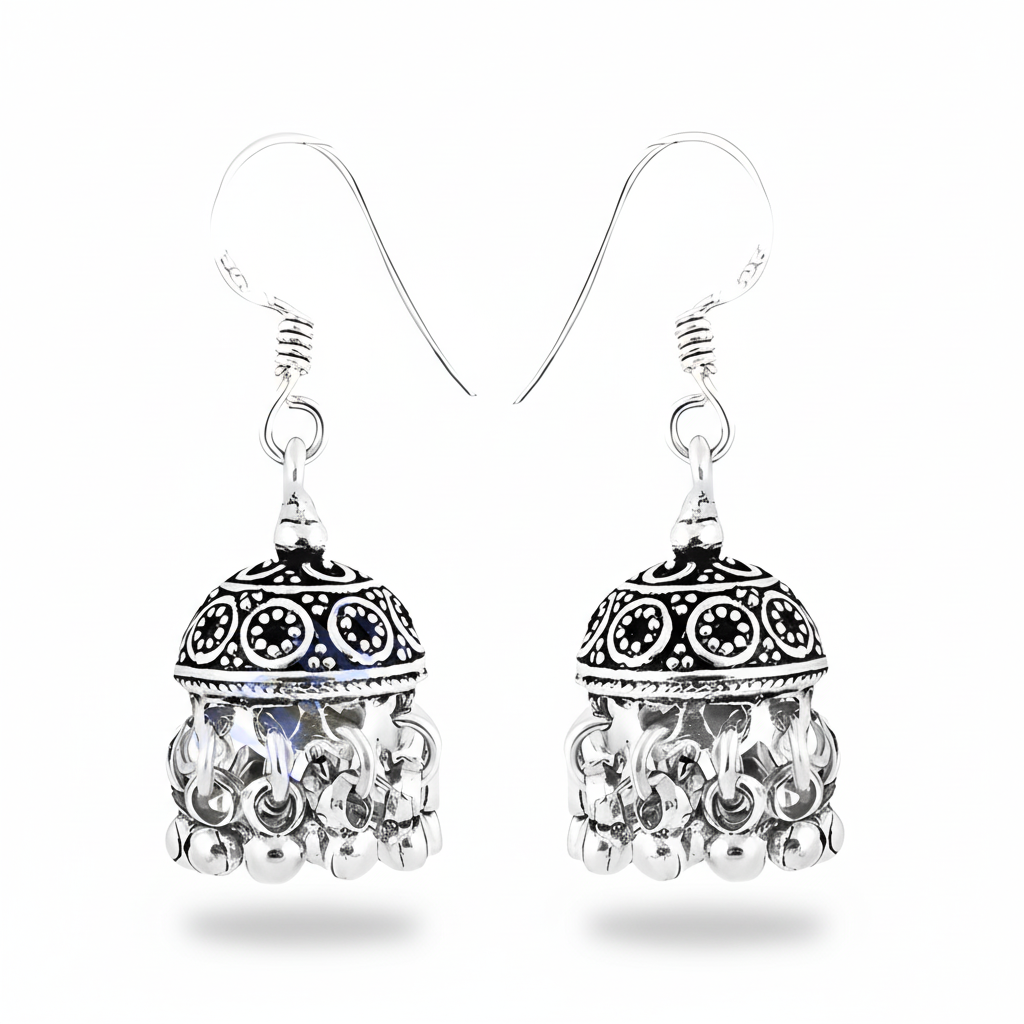 925 Silver Jhumka Earrings for Women | Dangle Earrings