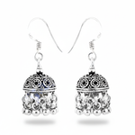 Load image into Gallery viewer, 925 Silver Jhumka Earrings for Women | Dangle Earrings
