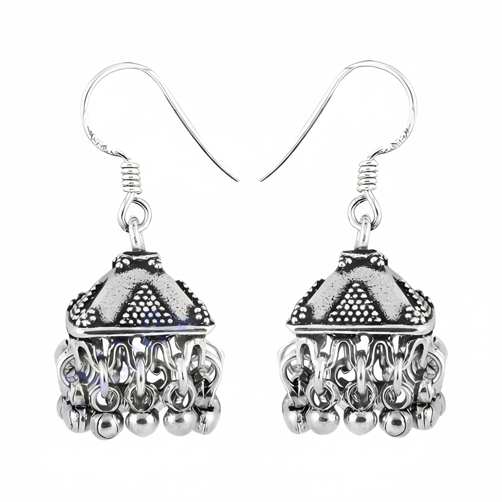 925 Silver Jhumka Earrings for Women | Indian Jewelry