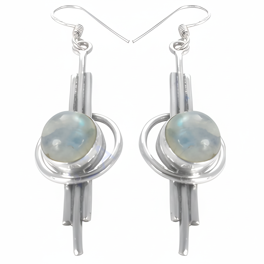 925 Sterling Silver Moonstone Earrings | Women's Jewelry Gift