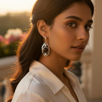 Load image into Gallery viewer, 925 Silver Brown Gemstone Drop Earrings for Women | Gift
