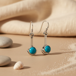 Load image into Gallery viewer, 925 Sterling Silver Turquoise Earrings for Women | Dangle Jewelry

