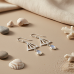 Load image into Gallery viewer, 925 Silver Moonstone Teardrop Earrings for Women | Gift
