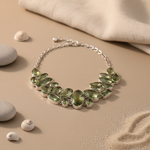 Load image into Gallery viewer, 925 Silver Green Amethyst Necklace | Statement Jewelry for Women
