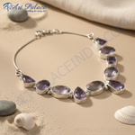 Load image into Gallery viewer, 925 Silver Amethyst Gemstone Necklace for Women | Gift Jewelry

