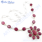 Load image into Gallery viewer, 925 Silver Ruby Necklace for Women | Gemstone Jewelry
