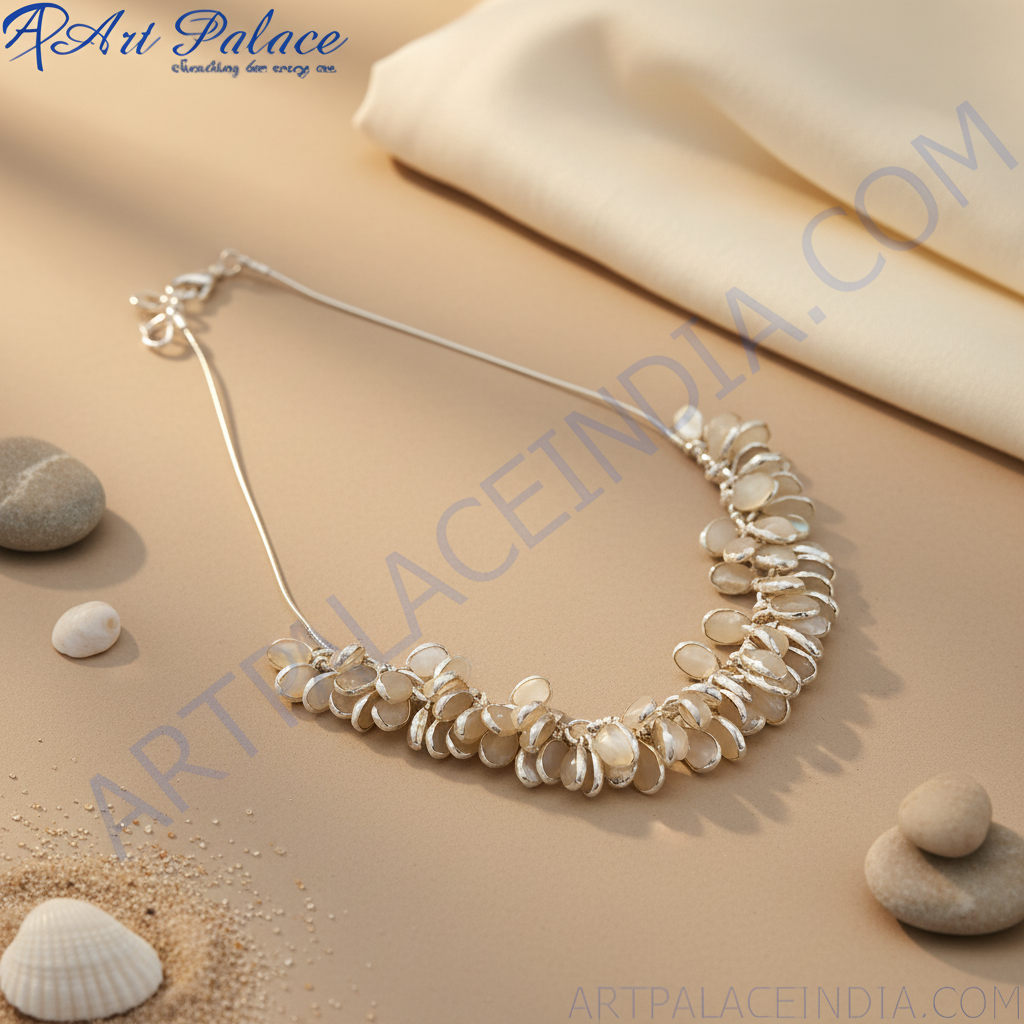 Amethyst Cluster Silver Necklace | Gemstone Jewelry for Women