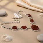 Load image into Gallery viewer, 925 Silver Carnelian Stone Necklace for Women | Gift Jewelry
