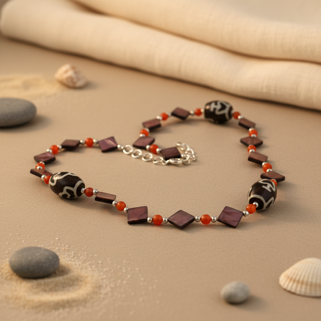 Beaded Necklace | Natural Stone Jewelry for Women | Gift