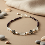 Load image into Gallery viewer, Beaded Gemstone &amp; Pearl Necklace | For Women | Daily Wear
