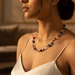 Load image into Gallery viewer, Multi-Gemstone Beaded Necklace | Colorful Stone Jewelry for Women
