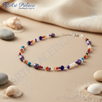 Load image into Gallery viewer, Multi-Gemstone Beaded Necklace | Colorful Stone Jewelry for Women
