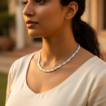 Load image into Gallery viewer, Silver Script Necklace for Women | Unique Design Jewelry
