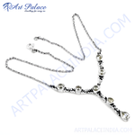 Load image into Gallery viewer, 925 sterling silver chain necklace with sparkling cubic zirconia gemstones, perfect for women.
