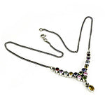 Load image into Gallery viewer, 925 Silver Gemstone Necklace for Women | Colorful Stone Jewelry
