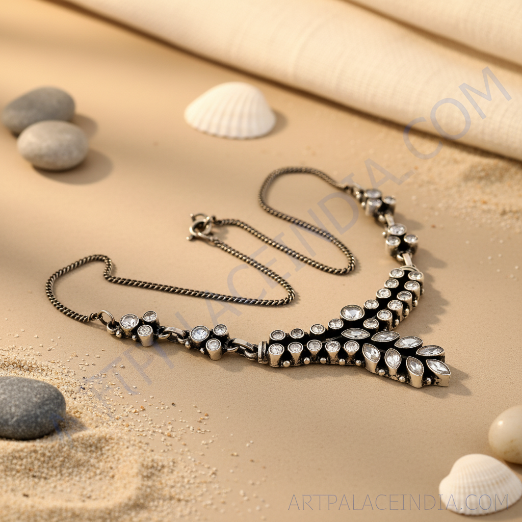 925 Silver Cubic Zirconia Necklace | Women's Fashion Jewelry