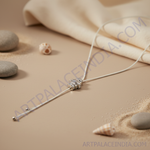 Load image into Gallery viewer, Silver Pendant Necklace with Cubic Zirconia | Women&#39;s Jewelry Gift
