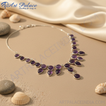 Load image into Gallery viewer, 925 Silver Amethyst Necklace for Women | Gemstone Jewelry
