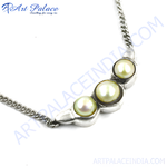 Load image into Gallery viewer, 925 Silver Pearl Necklace for Women | Elegant Jewelry
