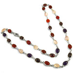 Load image into Gallery viewer, 925 Silver Gemstone Necklace for Women | Colorful Stone Jewelry
