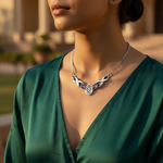 Load image into Gallery viewer, 925 Silver Amethyst Necklace for Women | Statement Jewelry
