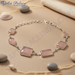 Load image into Gallery viewer, Silver Rose Quartz Necklace for Women | Gemstone Jewelry
