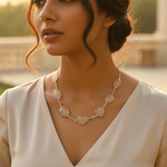 Load image into Gallery viewer, Silver Rose Quartz Necklace for Women | Gemstone Jewelry
