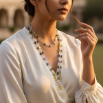 Load image into Gallery viewer, 925 Silver Multi-Gemstone Beaded Necklace | Women&#39;s Jewelry
