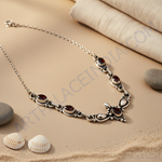 Load image into Gallery viewer, 925 Silver Garnet Necklace for Women | Gemstone Jewelry
