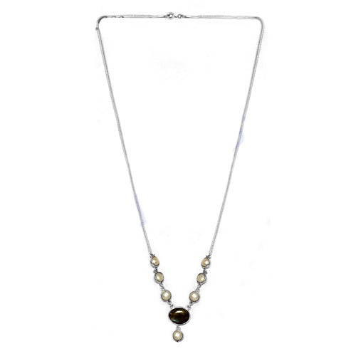 925 silver gemstone necklace for women | statement jewelry