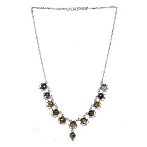 925 Silver Smoky Quartz Necklace for Women | Gemstone Jewelry