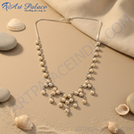 Load image into Gallery viewer, Silver Pearl Necklace for Women | Elegant Necklace | Gift
