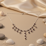 Load image into Gallery viewer, 925 Silver Garnet Gemstone Necklace for Women | Gift Jewelry
