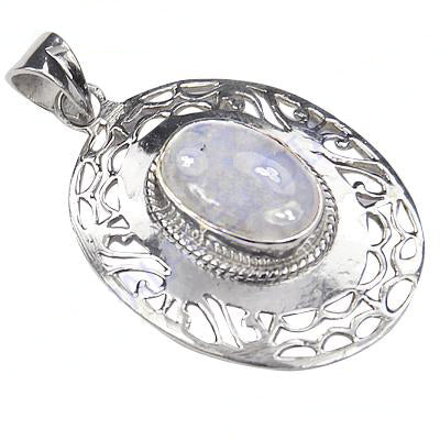 925 Sterling Silver Moonstone Pendant for Women | Gift Jewelry