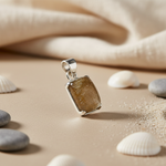 Load image into Gallery viewer, Silver Rutile Quartz Pendant | Sterling Silver Jewelry for Women
