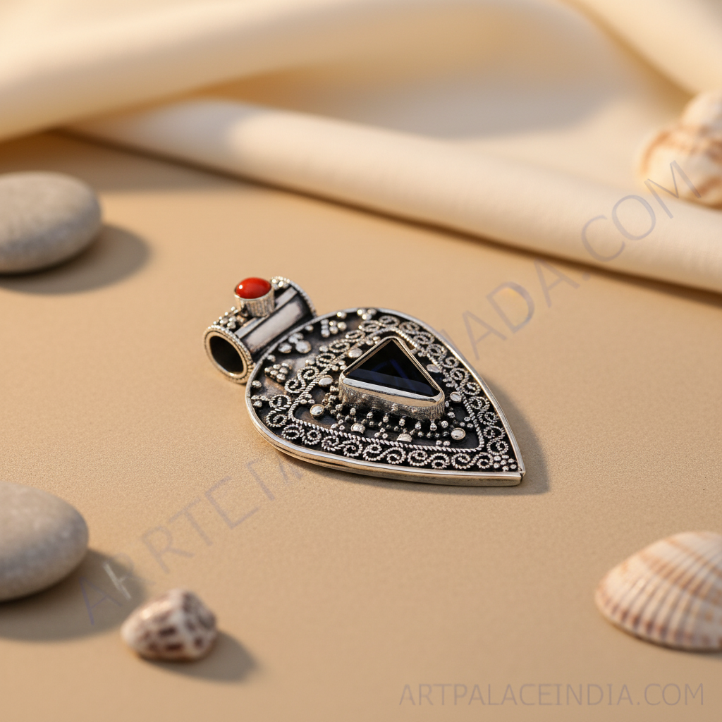 925 Silver Onyx Pendant for Women | Gemstone Jewelry