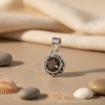 Load image into Gallery viewer, 925 Silver Smoky Quartz Pendant for Women | Gemstone Jewelry
